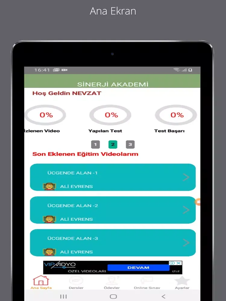 Modül Akademi iPad  Ekran Görüntüleri