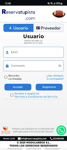 Screenshot di Reservatupista