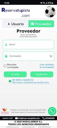 Screenshot di Reservatupista