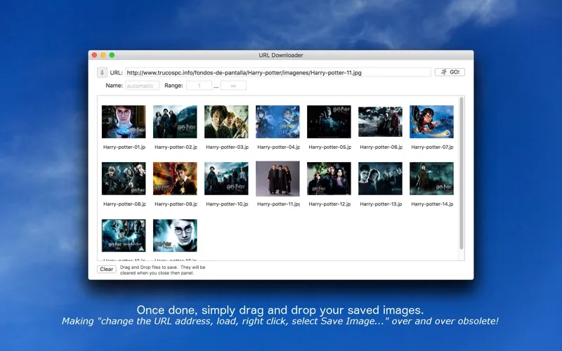 Captures d'écran de URL Downloader