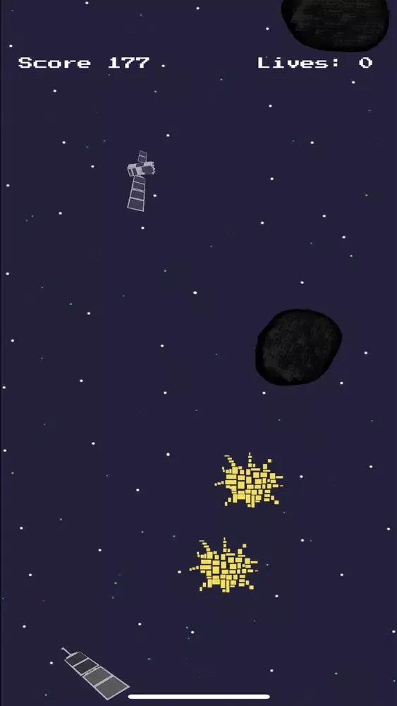 Capturas de tela do Space Junk Wars