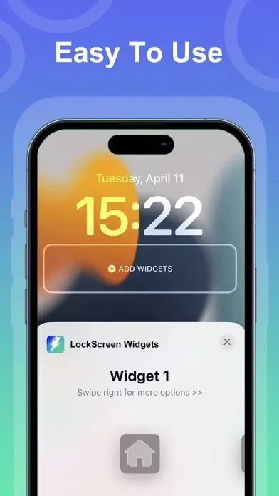 Tangkapan skrin LockScreen Widgets Layout App
