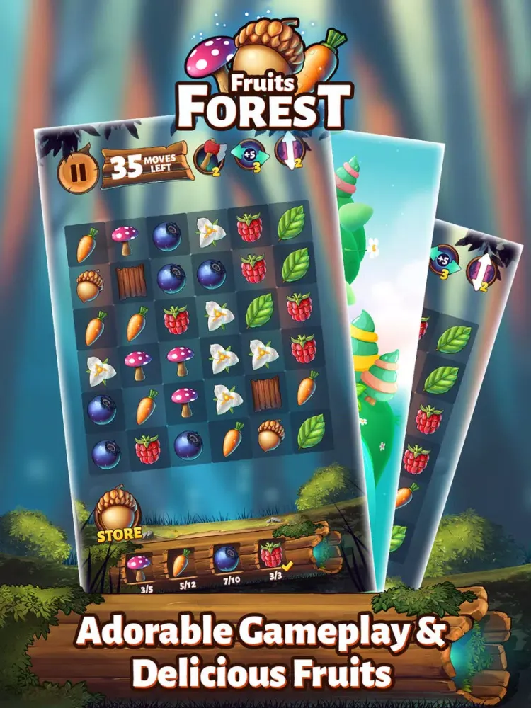 Forest Fruits Crush with tasty candy & sweet sugar iPad  스크린샷