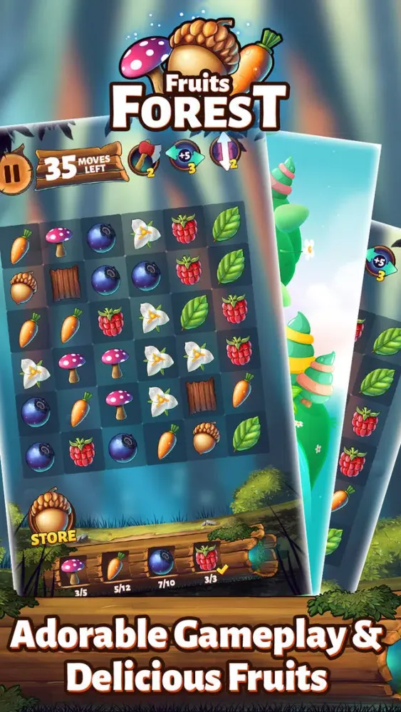 Forest Fruits Crush with tasty candy & sweet sugar 스크린샷