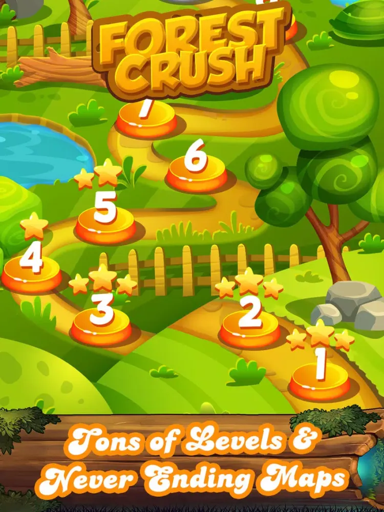 Forest Fruit Crush Link - Connect Match 3 game iPad  Ekran Görüntüleri