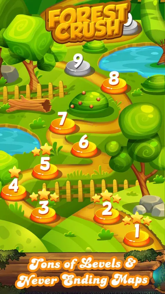 Forest Fruit Crush Link - Connect Match 3 game Ekran Görüntüleri