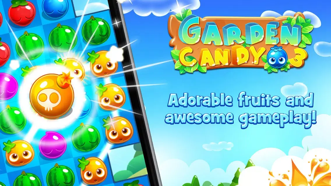 Fruit Splash Flower Blossom Candy Garden 3应用截图