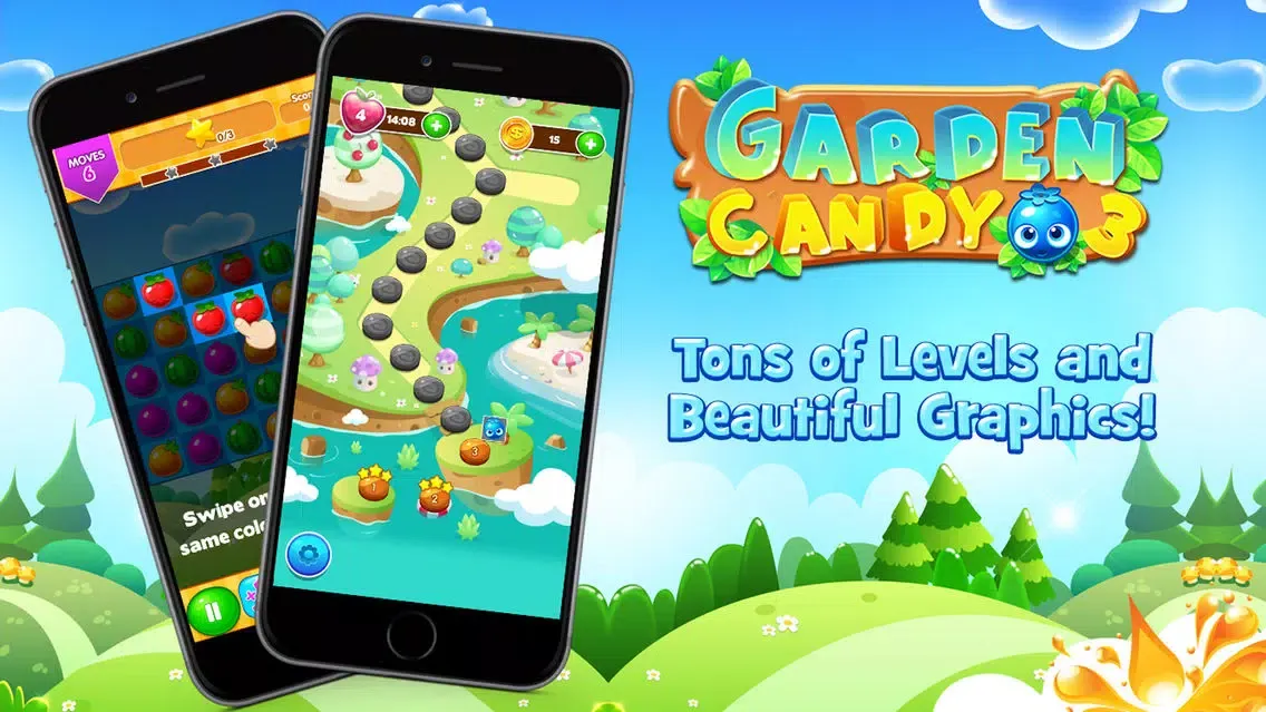 Fruit Splash Flower Blossom Candy Garden 3应用截图