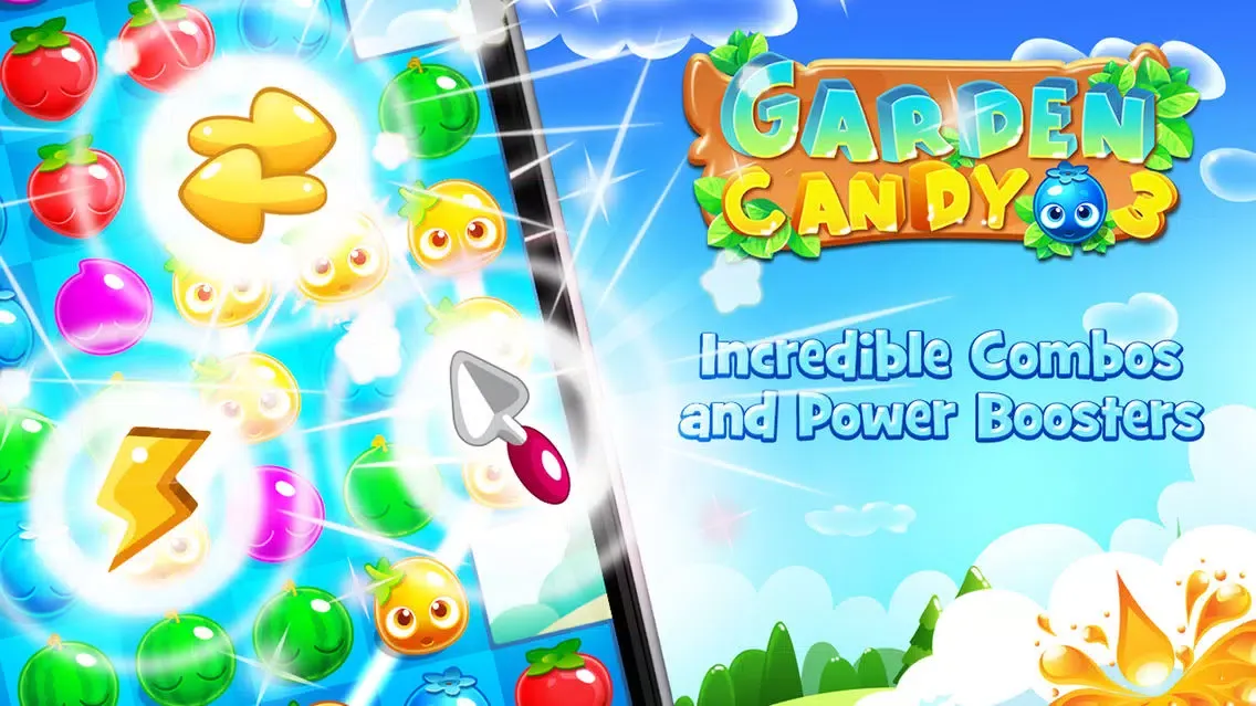 Fruit Splash Flower Blossom Candy Garden 3应用截图