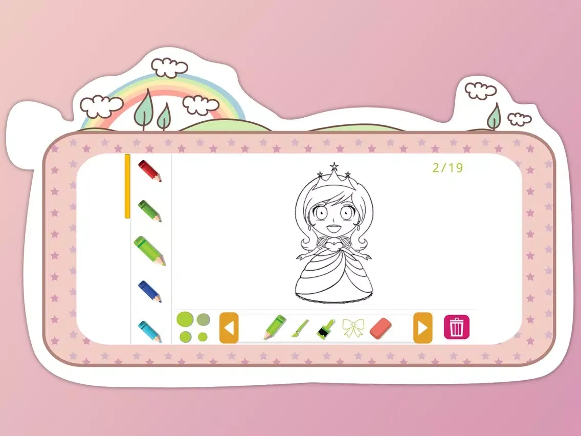 Capturas de pantalla de Princess Coloring Book for Kids iPad 