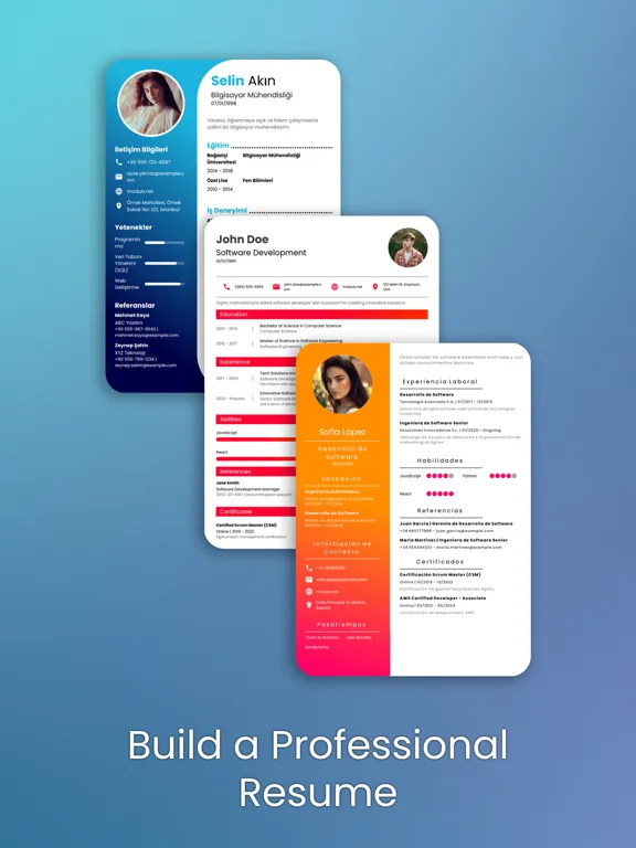 Capturas de tela do Resume Builder | CV Maker App iPad 