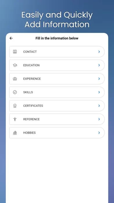 Capturas de tela do Resume Builder | CV Maker App