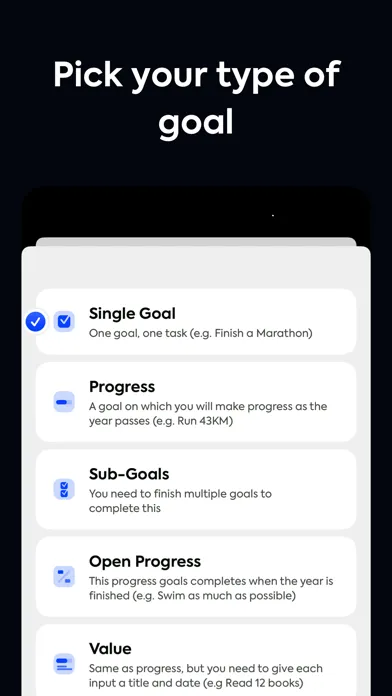 Ảnh chụp màn hình của Gola - Goal Tracking