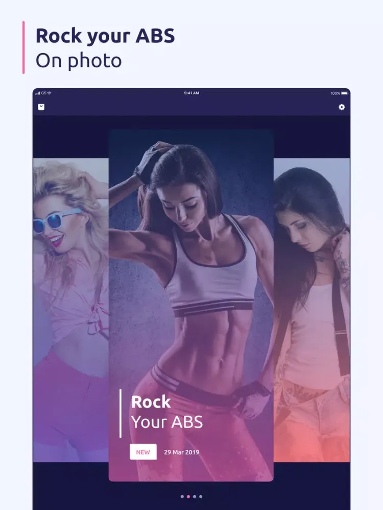 Ảnh chụp màn hình của Fitness Body: muscle editor iPad 