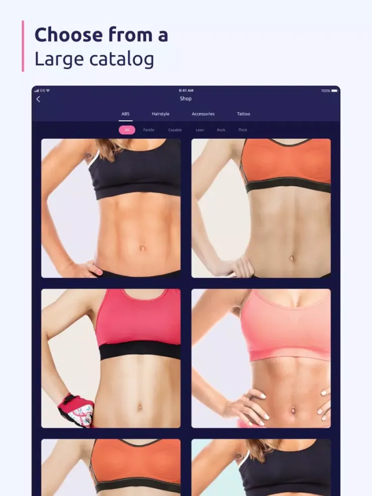 Ảnh chụp màn hình của Fitness Body: muscle editor iPad 