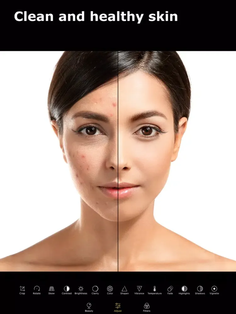 Tangkapan layar Shape: face editor & retouch iPad 
