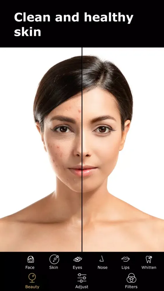 Tangkapan layar Shape: face editor & retouch