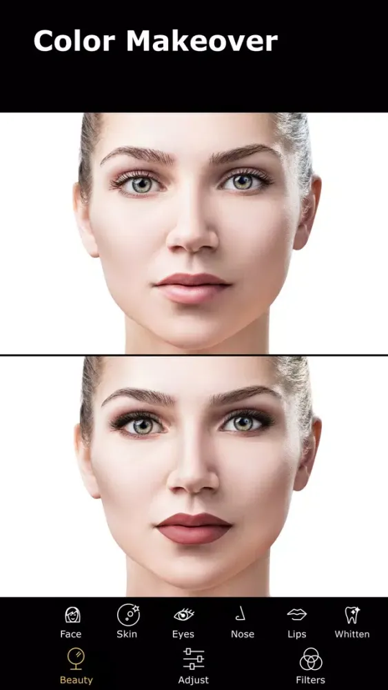 Tangkapan layar Shape: face editor & retouch