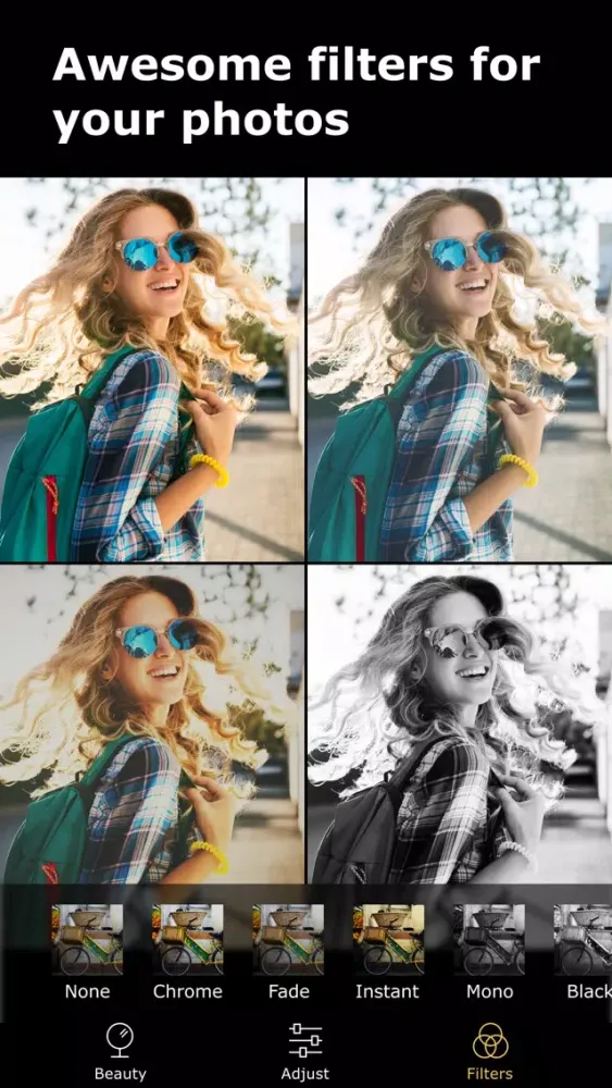 Tangkapan layar Shape: face editor & retouch