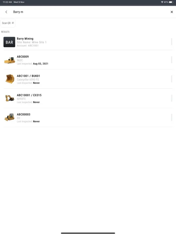 Cat® Wear Management System iPad  স্ক্রিনশট