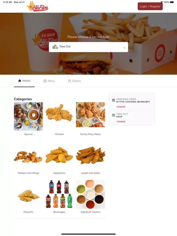 Hi Five Chicken iPad  Ekran Görüntüleri