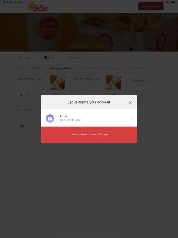 Hi Five Chicken iPad  Ekran Görüntüleri