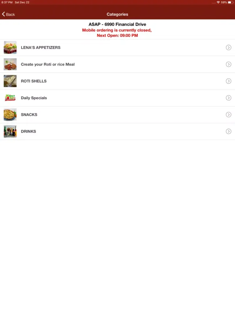 Capturas de pantalla de LENA'S ROTI & DOUBLES iPad 