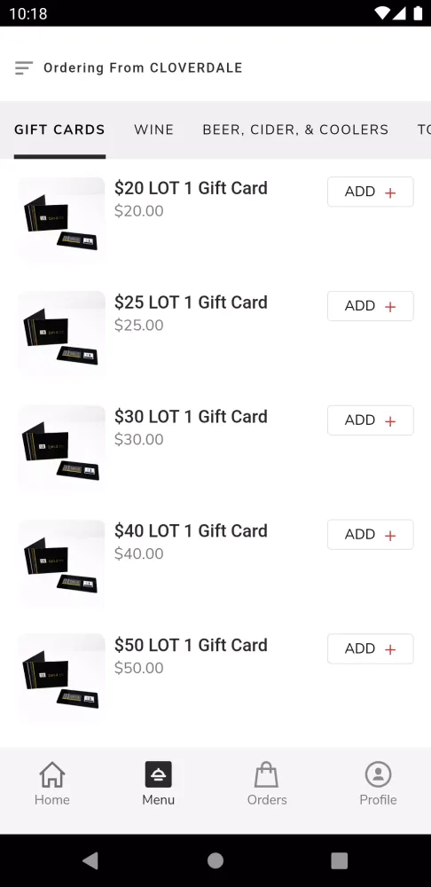 LOT 1 PASTA BAR Screenshots