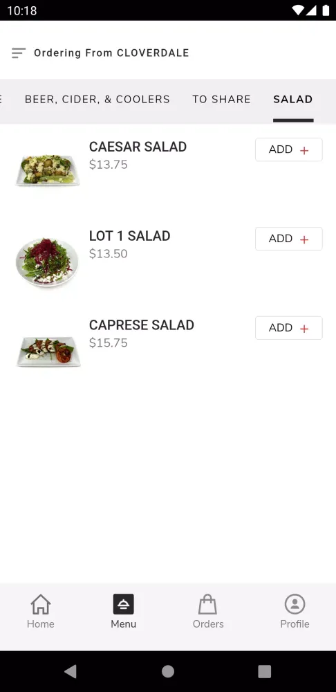 LOT 1 PASTA BAR Screenshots