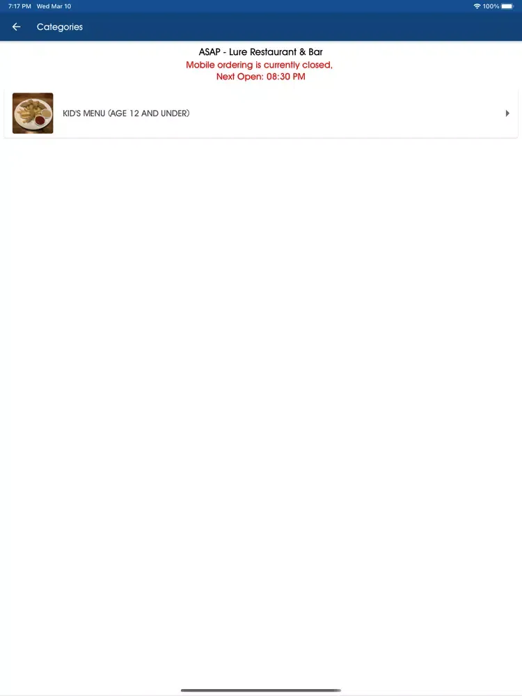 Lure Restaurant and Bar iPad  Screenshots