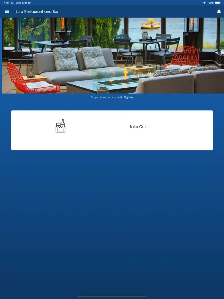 Lure Restaurant and Bar iPad  Screenshots