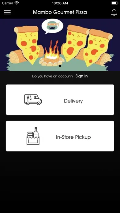Ảnh chụp màn hình của Mambo Gourmet Pizza