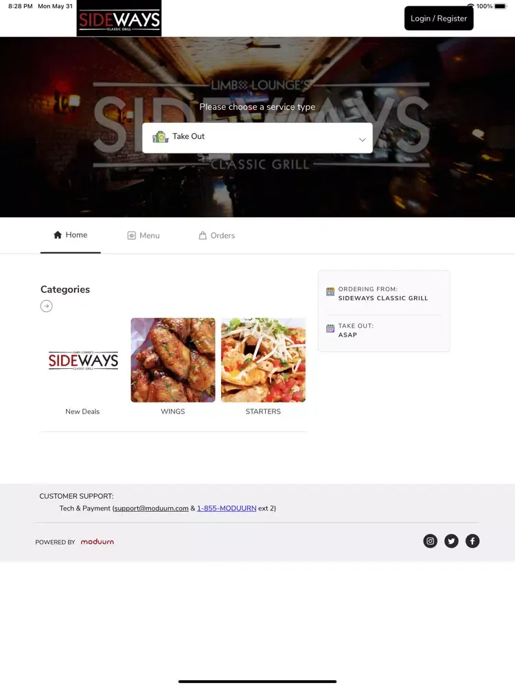 Sideways Classic Grill iPad  Screenshots