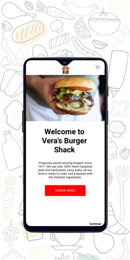 Capturas de tela do Vera's Burger Shack