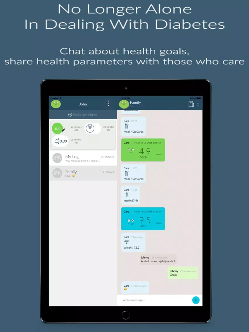 Capturas de pantalla de Dottli - Diabetes made simple iPad 