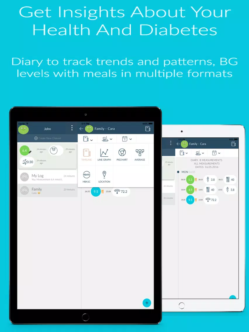 Capturas de pantalla de Dottli - Diabetes made simple iPad 