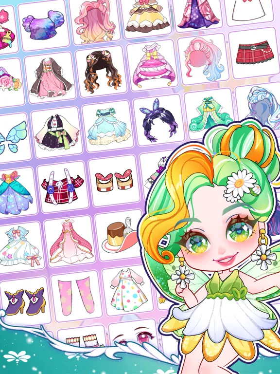 Hair Doll Dress Up Game iPad 应用截图