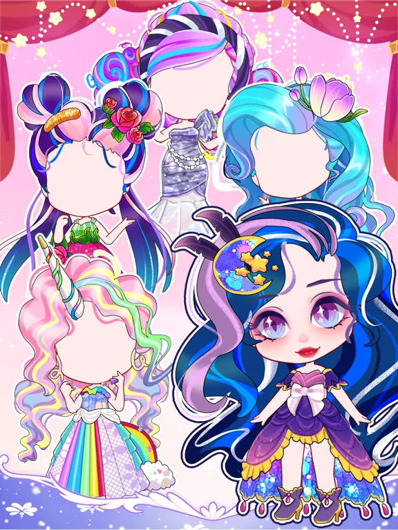Hair Doll Dress Up Game iPad 应用截图