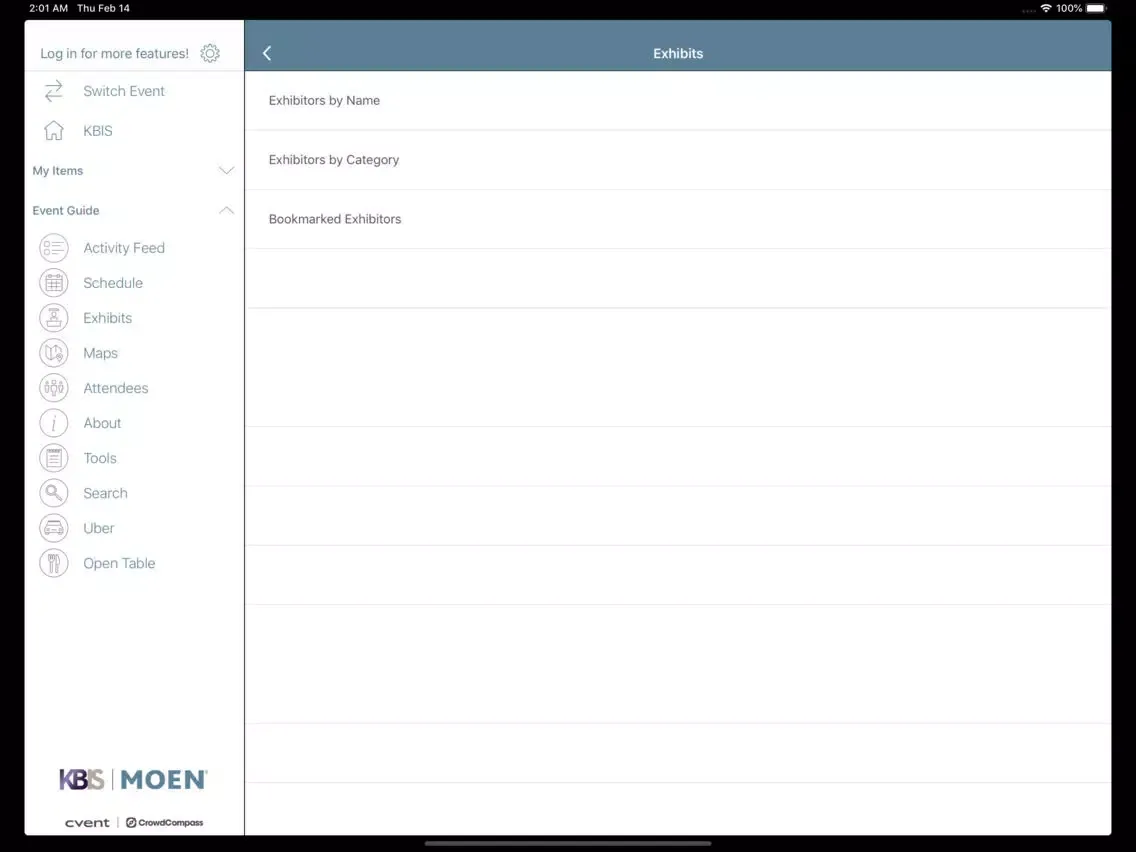 Zrzuty ekranu Moen Events & Shows iPad 