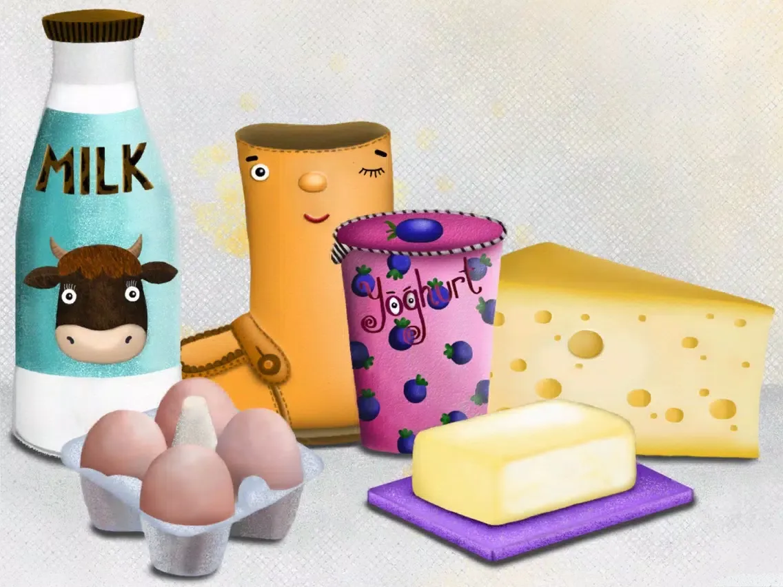 Скриншоты In The Fridge - Toddlers Learn What Is Eatable - Free EduGame under Early Concept Program iPad 