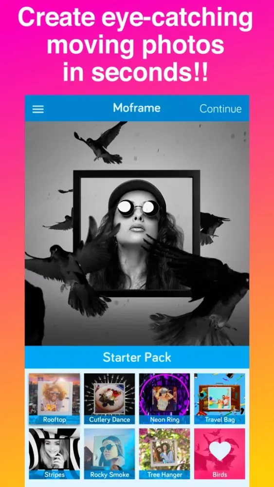Capturas de pantalla de Moframe - animated photo frames