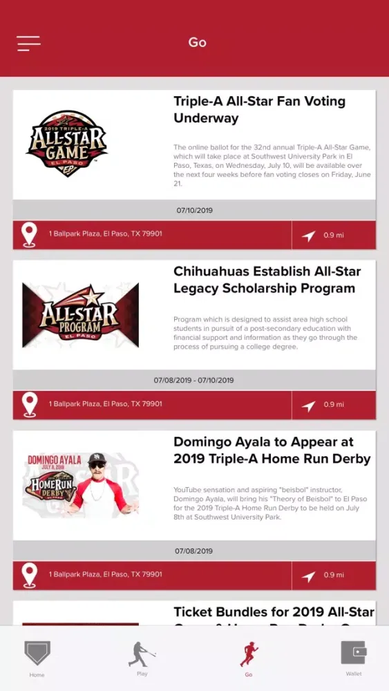 2019 Triple A All Star Game स्क्रीनशॉट