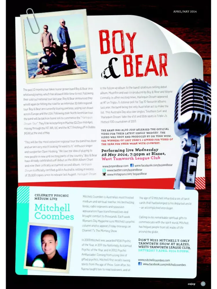 Wests Tamworth ENJOY Magazine iPad  スクリーンショット