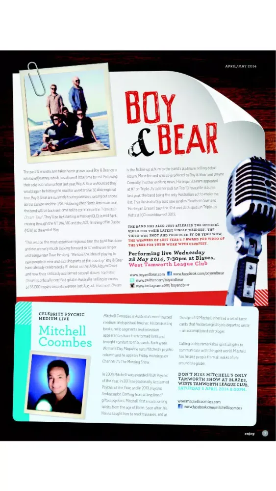 Wests Tamworth ENJOY Magazine スクリーンショット