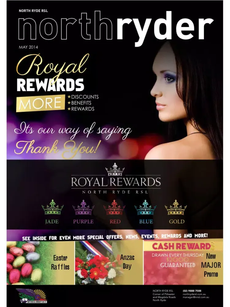 Capturas de tela do North Ryde RSL iPad 