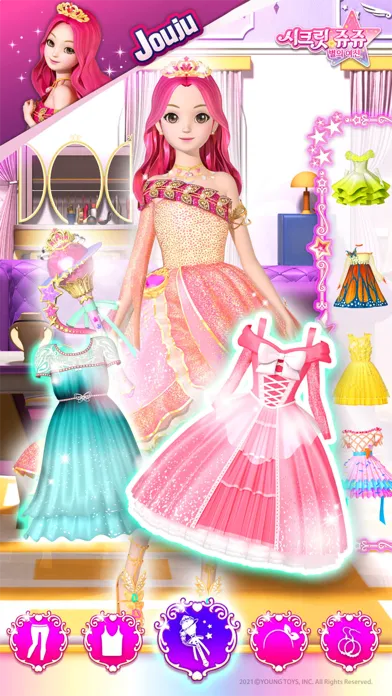 Capturas de tela do Secret Jouju dress up