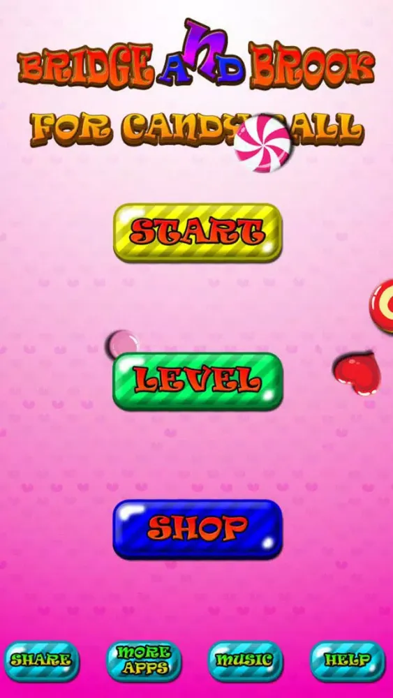 Capturas de tela do Bridge and Brook for Candy Ball