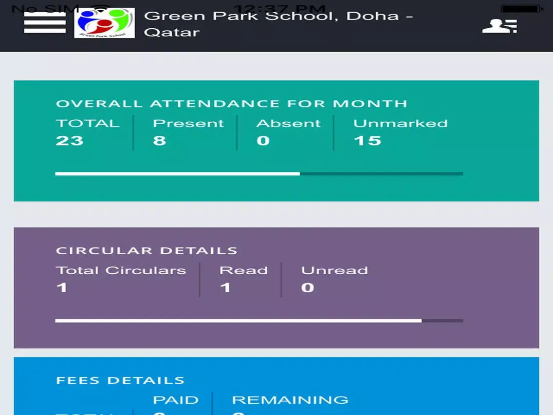 Green Park School, Doha-Qatar iPad  স্ক্রিনশট
