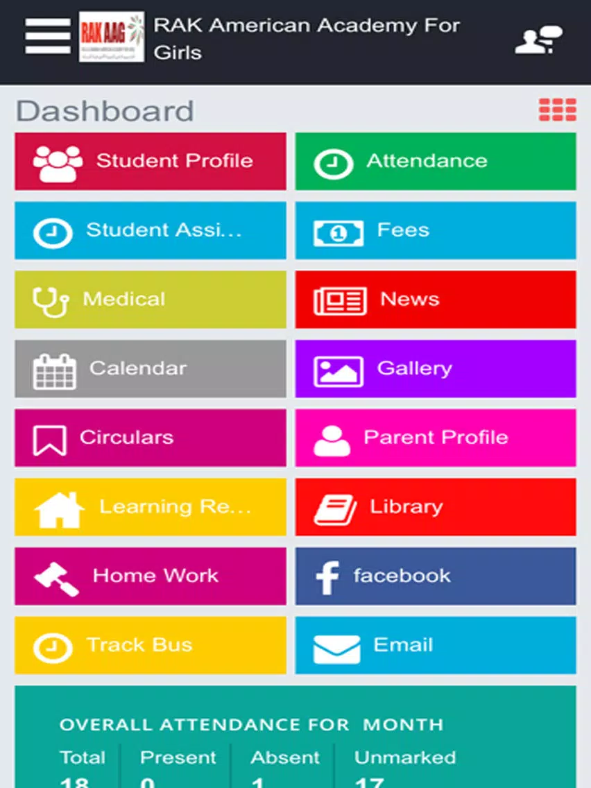 ภาพหน้าจอของ RAK American Academy For Girls iPad 
