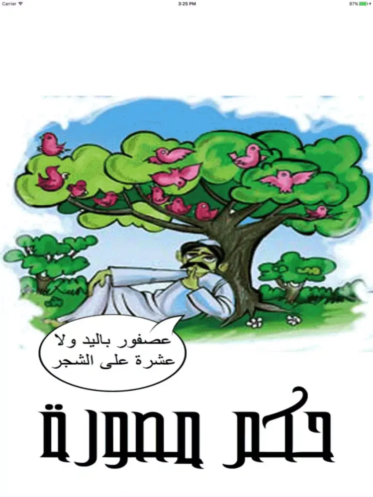 Ảnh chụp màn hình của أروع الحكم المصورة iPad 